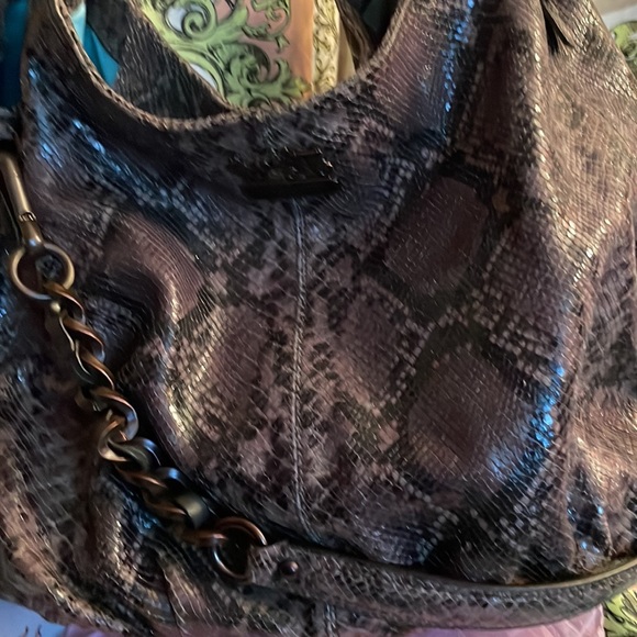 Coach Limited Edition Snakeskin 🐍Embossed Leather Bag⚠️FIRM⚠️ - Picture 11 of 16